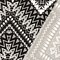 Black-White Chevron Pattern Multi Print Double Brush Stretch ITY Fabric By the Yard